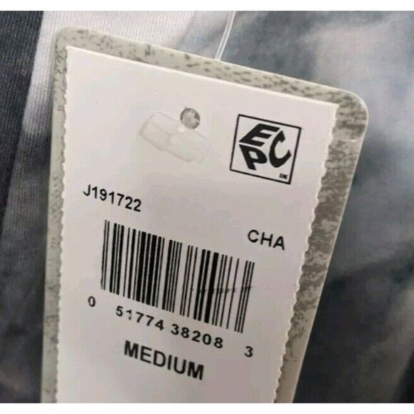 J VALDI Jumpsuit Tie-Dyed Print Flowy Cropped Charcoal Gray Cover Up Medium - Picture 13 of 13